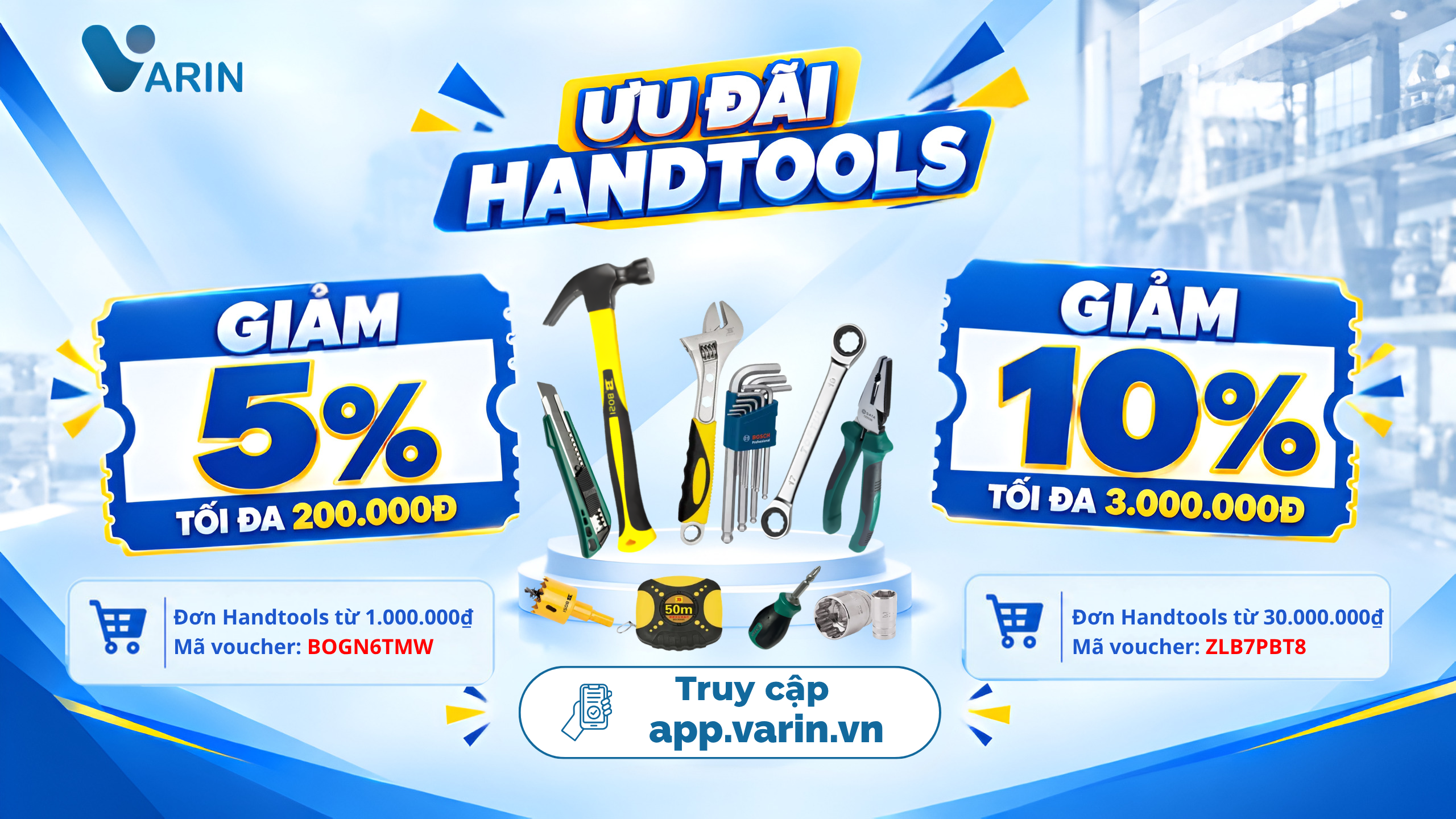Ưu đãi Handtools dành cho hạng Bạc