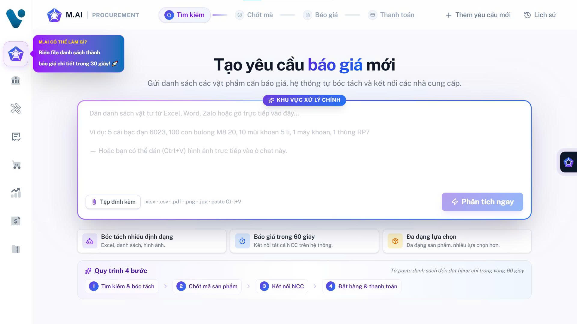 Giao diện M.ai tích hợp trên VARIN
